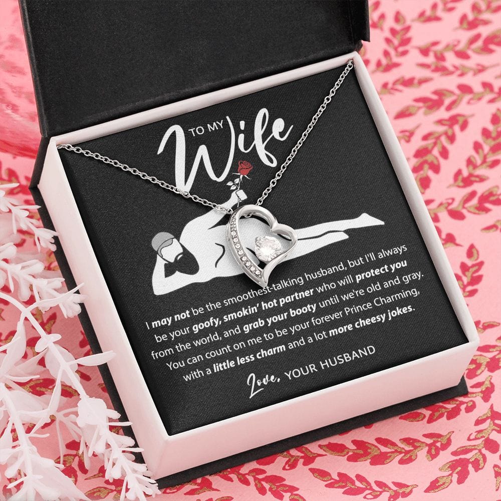Not The Smoothest Talking Husband | To My Wife Funny Message Necklace