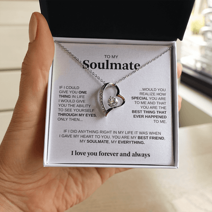 If I Could Give One Thing | To My Soulmate Necklace