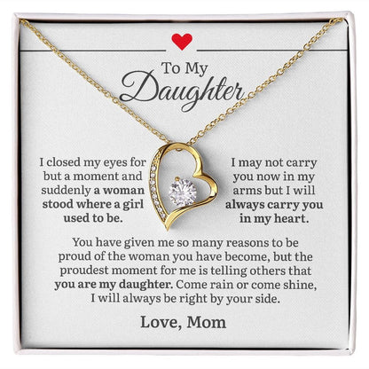 A Woman Stood Where A Girl Used To Be | To My Daughter Necklace