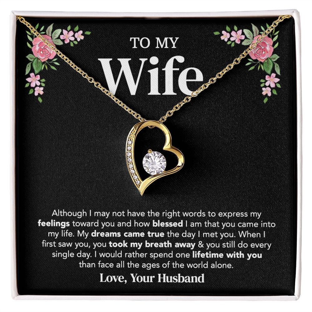 Life Time With You | To My Wife Necklace