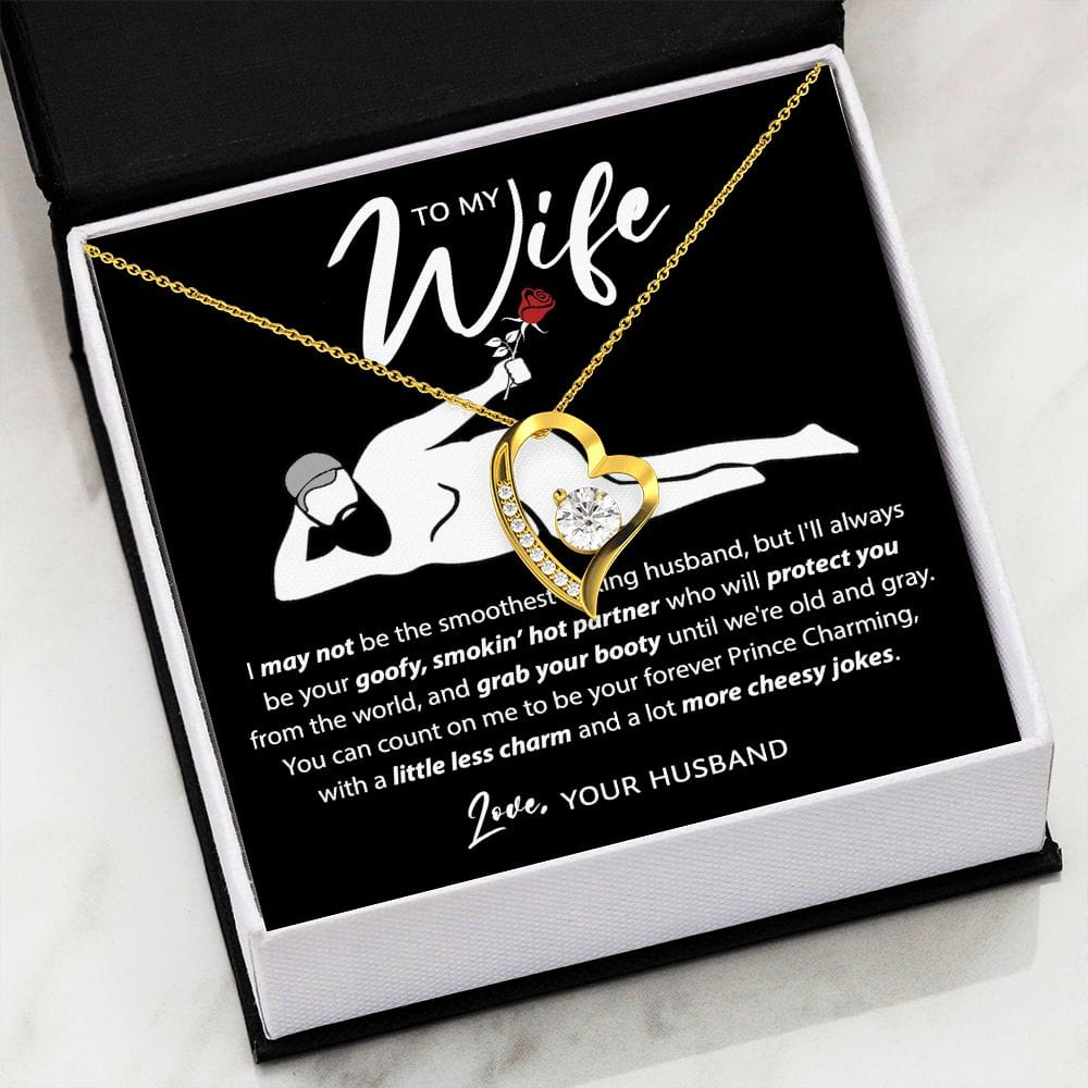 Not The Smoothest Talking Husband | To My Wife Funny Message Necklace