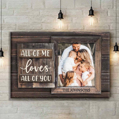 All Of Me Premium Personalized Canvas