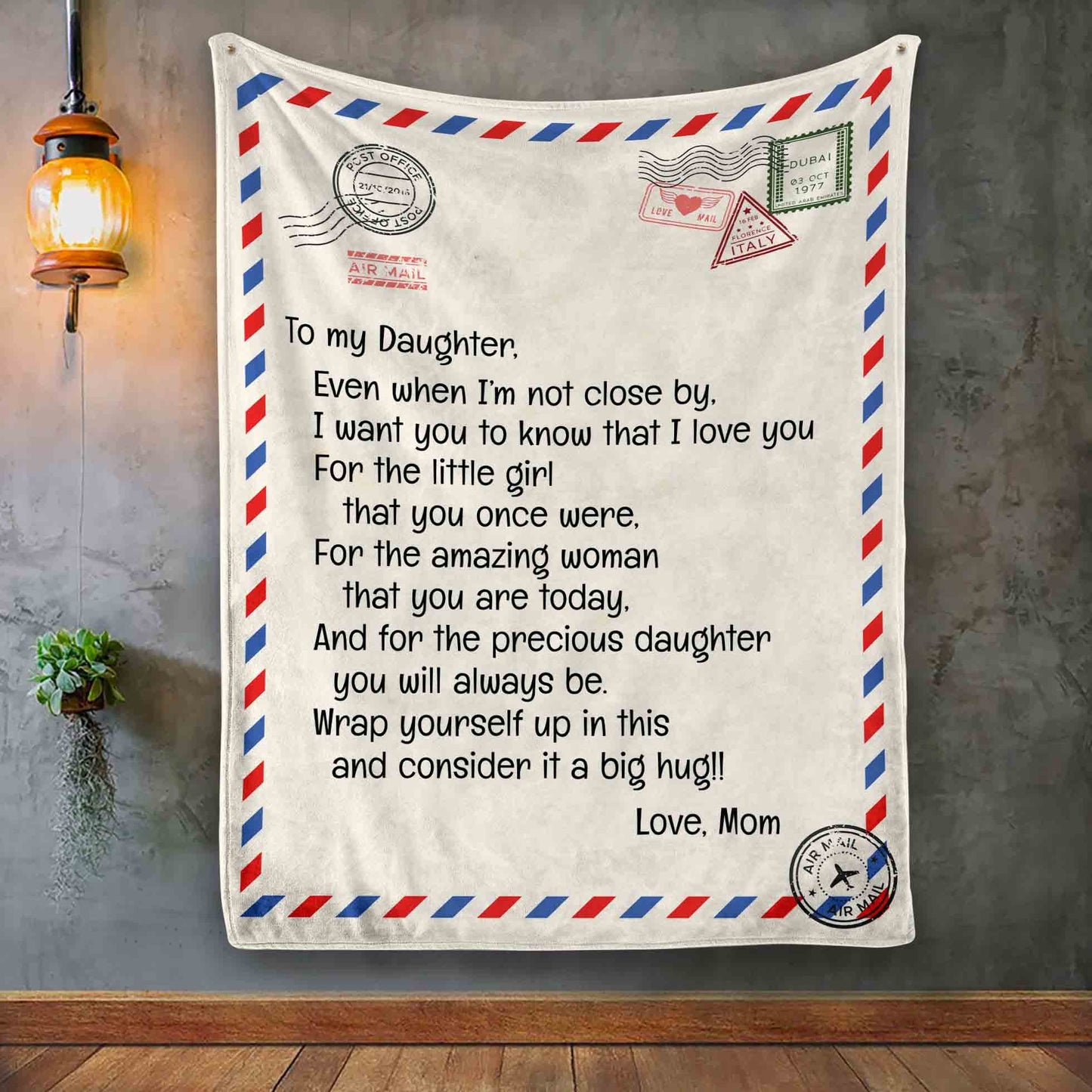 Even when I'm not close by | To My Daughter and Son Letter Blanket