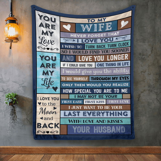 Be Your Last Everything | To My Wife Cozy Blanket