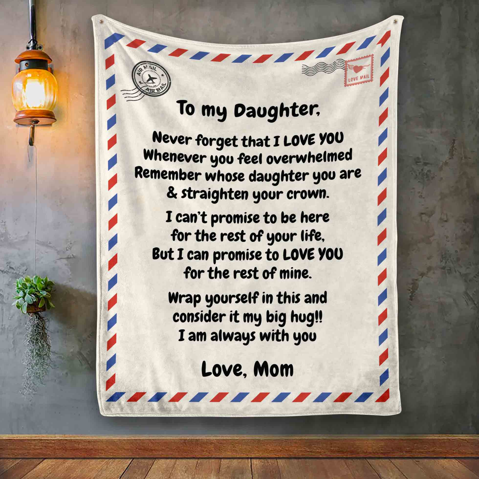 Daughter straighten your online crown blanket