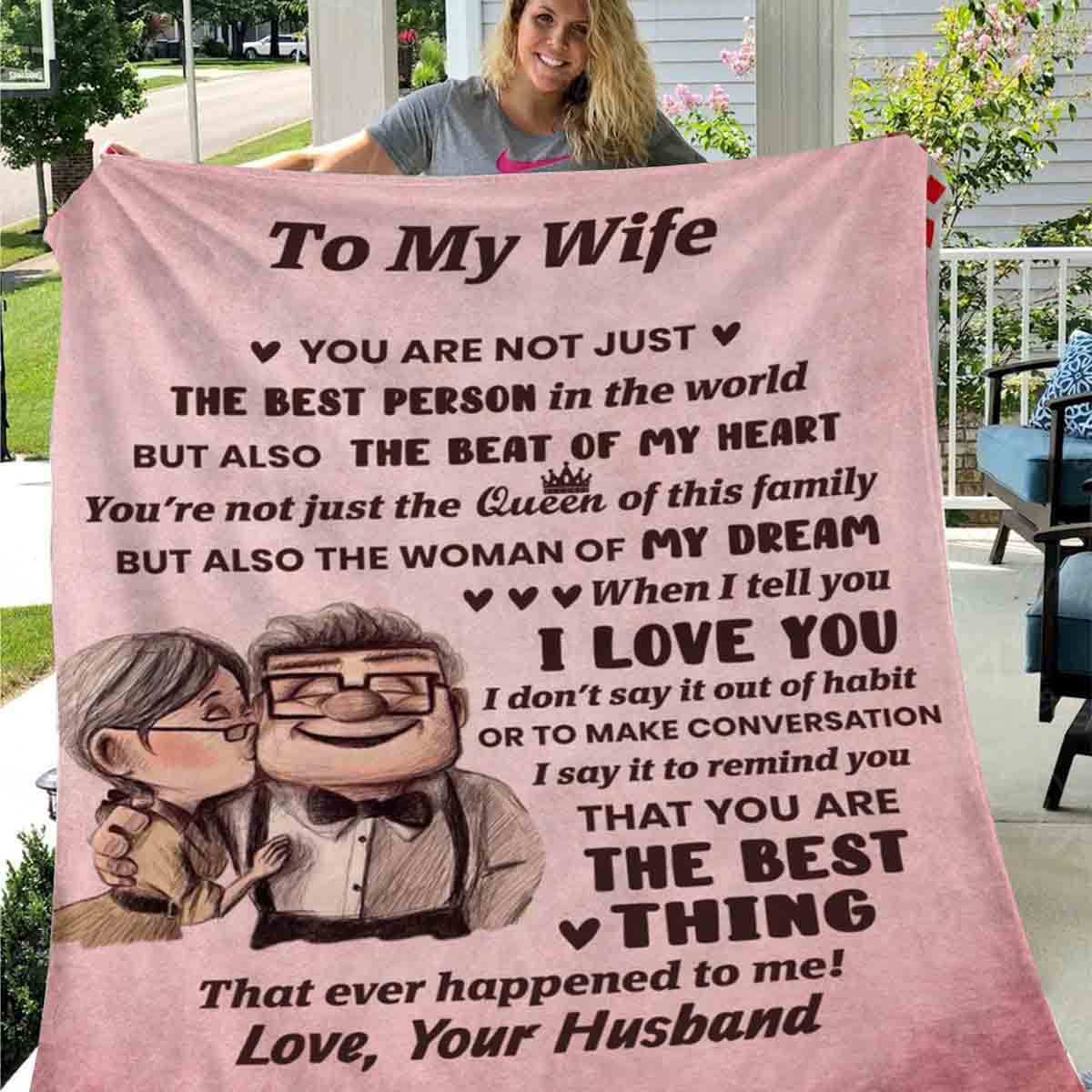 The Best Person In The World | To My Wife Cozy Blanket