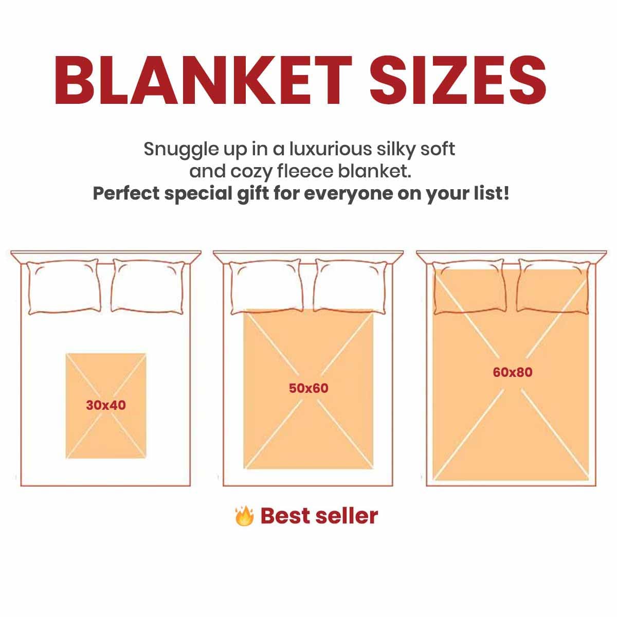 What size does online a 50x60 blanket fit