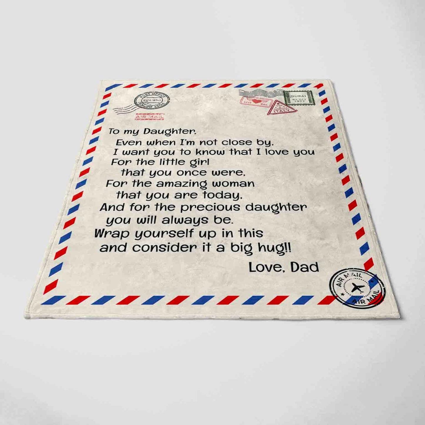 Even when I'm not close by | To My Daughter and Son Letter Blanket