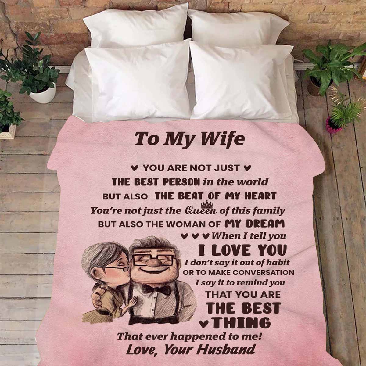 The Best Person In The World | To My Wife Cozy Blanket